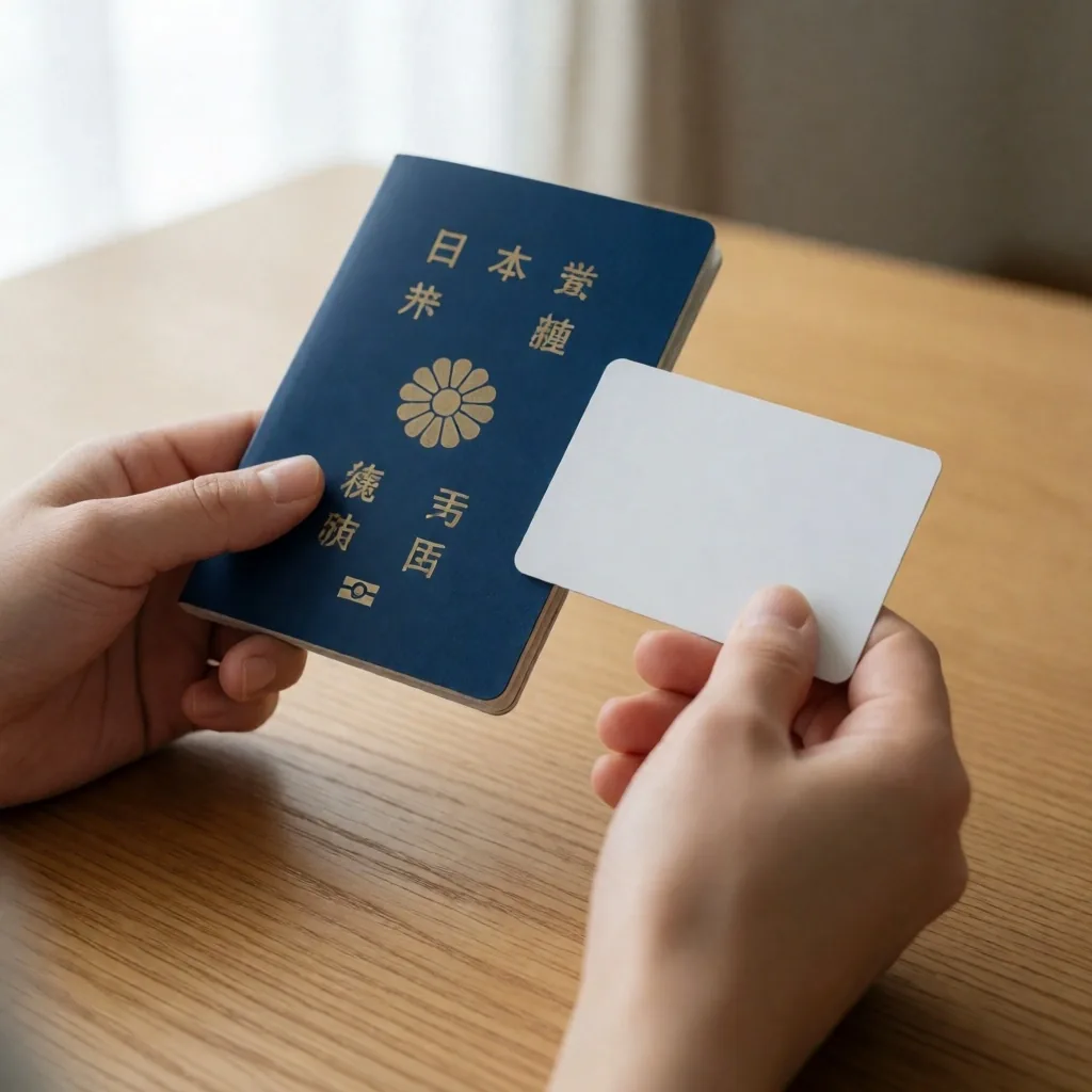 記録確認の際に必要な書類と筆記用具
